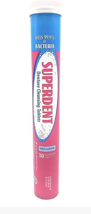 DENTURE CLEANSING TABLETS MINT FLAVOUR (30's/UNIT) 1UNIT EXP:09/2025 (parallel import goods) 