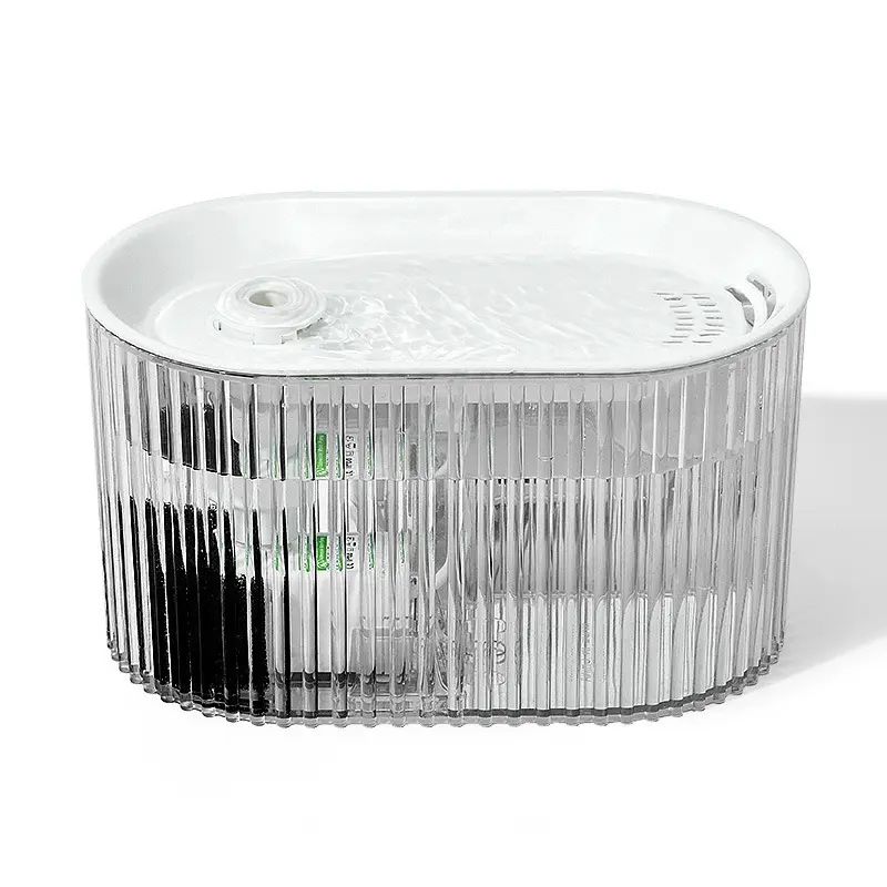 Mini crystal 1.35L transparent pet drinking fountain cat automatic circulation fountain