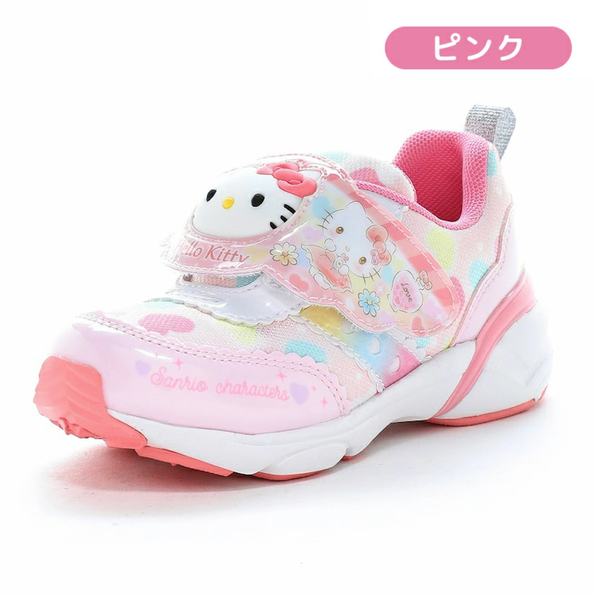 日本 2026 春新作 Moonstar LED 兒童波鞋 - Hello Kitty