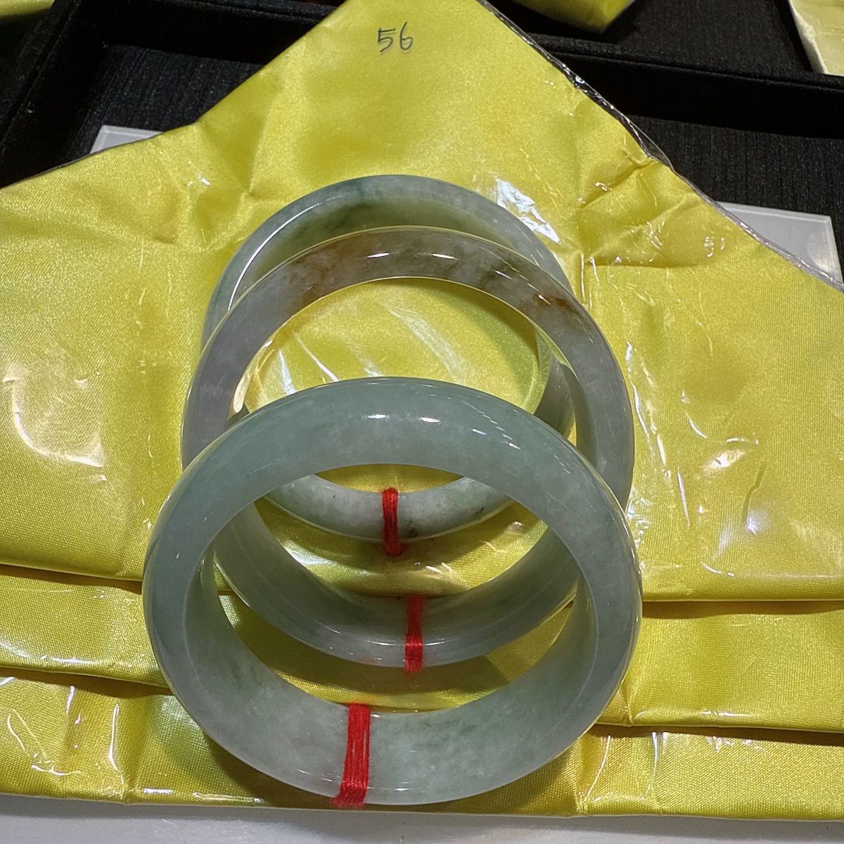 a37緬甸翡翠手鐲福鐲56mm