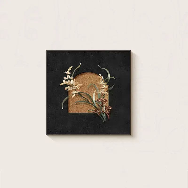 复古艺术客厅墙面装饰画法式中古卧室书房摆台画方形壁画玄关挂画