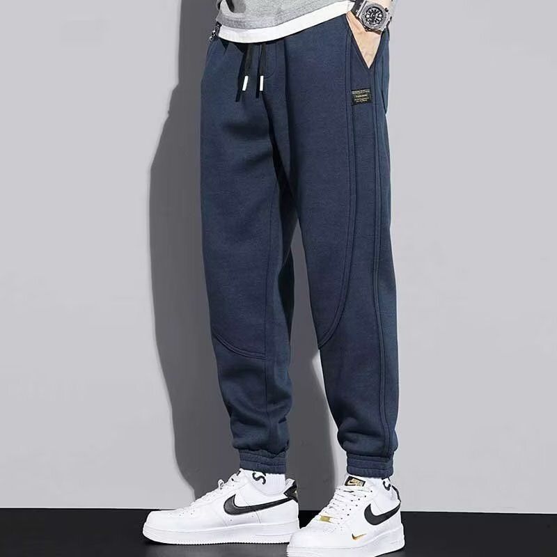 Heavy casual sanitary pants for men in spring and autumn, men's 2025 new autumn sports pants, men's