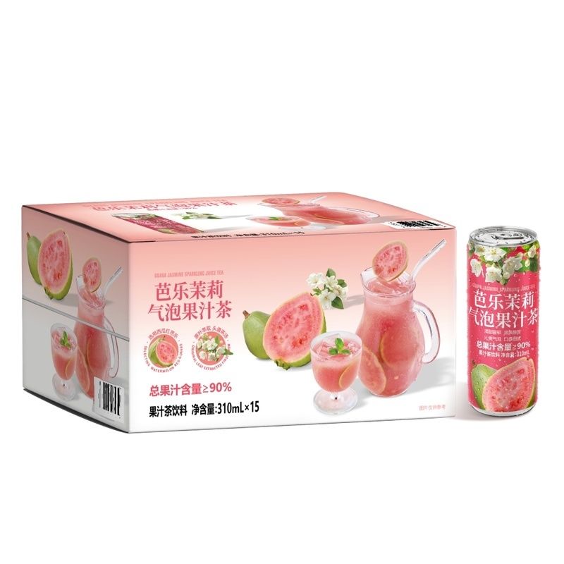 山姆代购DRINKSBA 芭乐茉莉气泡果汁茶310ml*15瓶