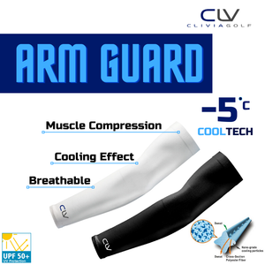 CLV Cooling Sport arm guard #white Free Size (2 Colors Available) [D21-5] 