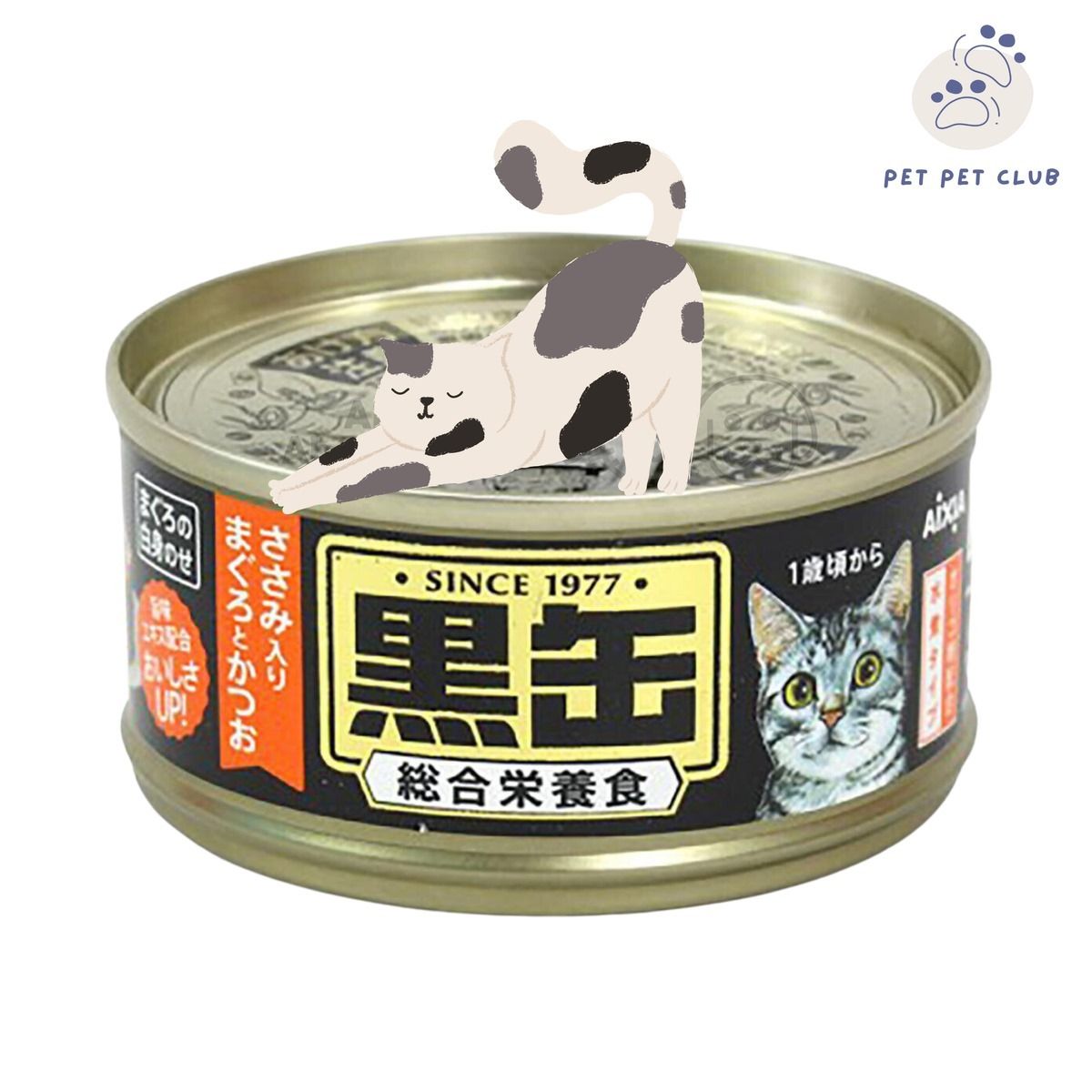 【限時優惠】黑罐 鰹魚 拼 雞肉 貓罐頭 80克 x 24件