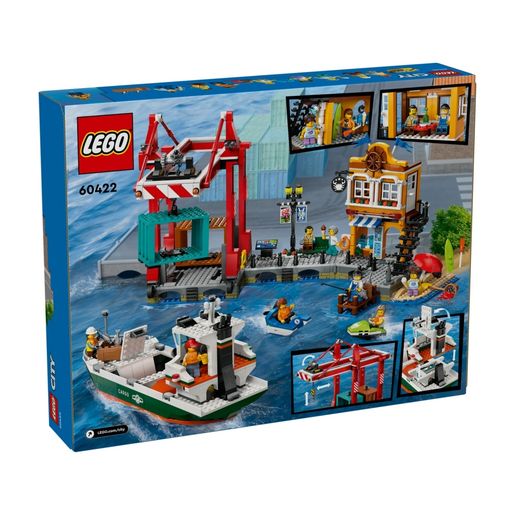 LEGO | LEGO® City 60422 Seaside Harbour with Cargo Ship (Boat