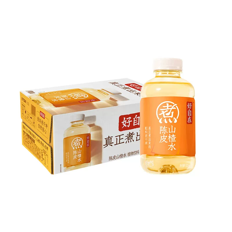 元氣森林元氣自在水陳皮山楂水500mL×15瓶(樽裝)飲品健康養生飲料平行進口新老包裝交替發貨