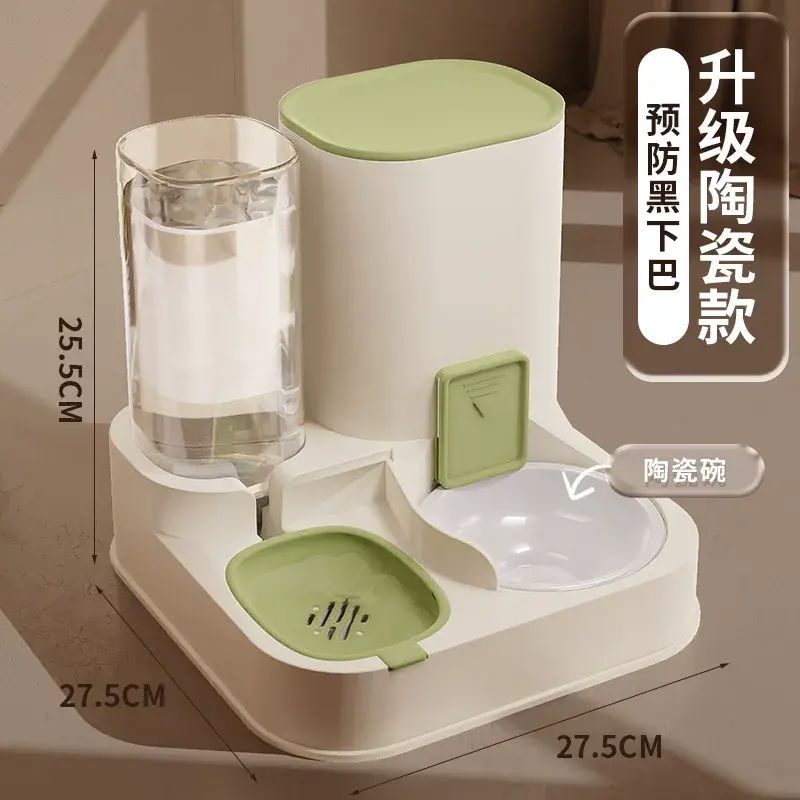 寵物飲水機大容量乾溼分離自動喂水器水糧一體自動餵食器貓咪狗飲水器
