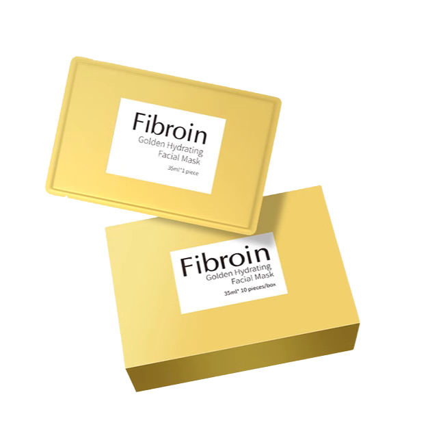 Fibroin 泰國蠶絲蛋白玻尿酸面膜(10片) 金色抗皺淡斑款 - [平行進口]