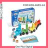 hand2mind Numberblocks 特快列車 MathLink 立方體活動套裝 學齡前學習活動 火車玩具 計數積木 數字玩具 兒童益智玩具 學齡前兒童數學教具 平行進口