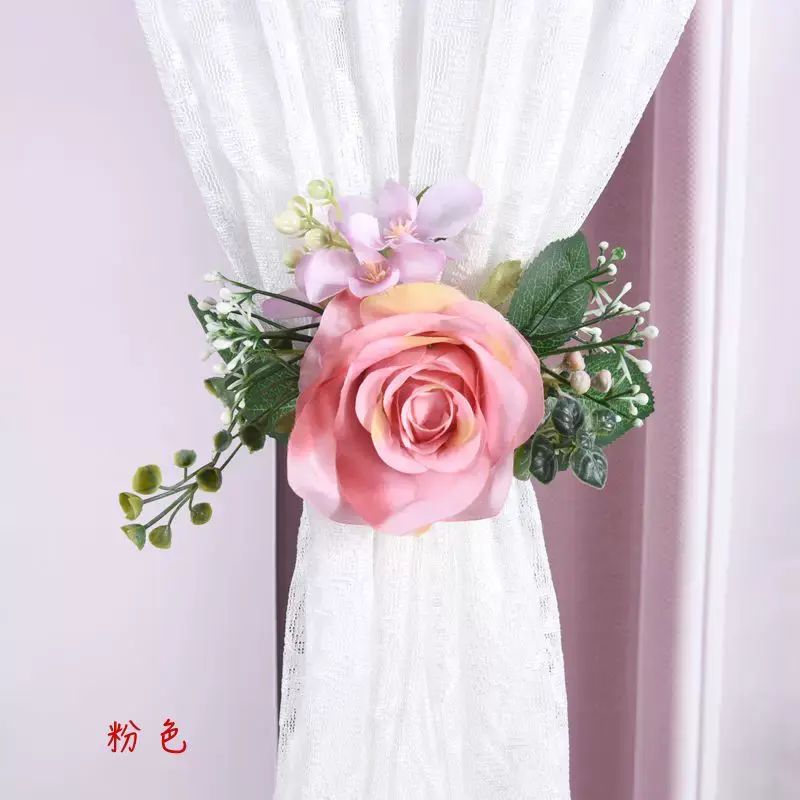 窗簾綁帶模擬花窗簾裝飾婚禮唯美紗簾束帶結婚高階婚慶家居新款
