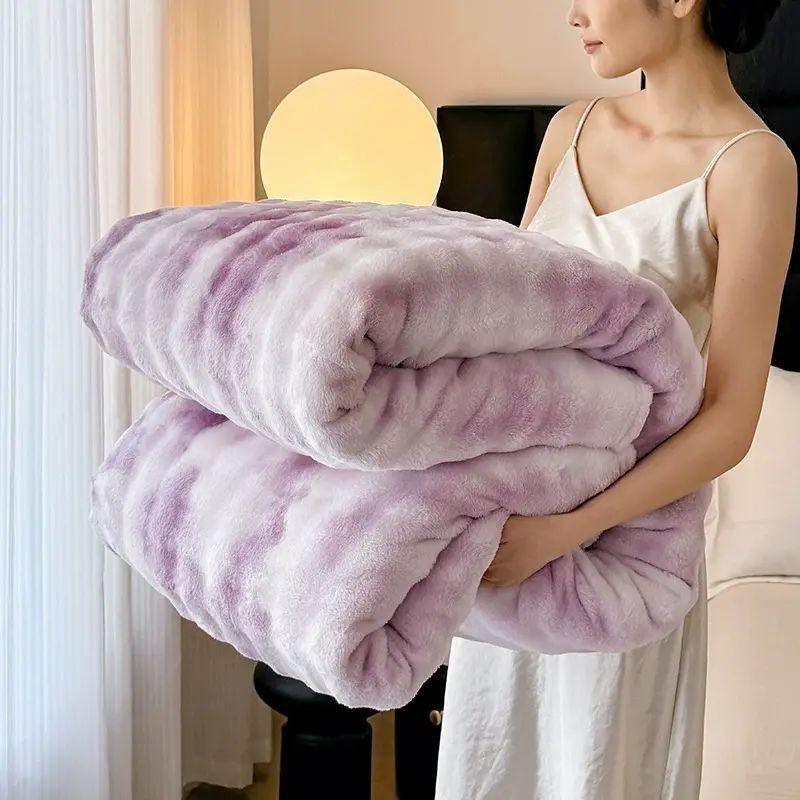 爆款泡泡绒毛毯加厚法兰绒珊瑚绒毯子办公室午睡毯单人空调