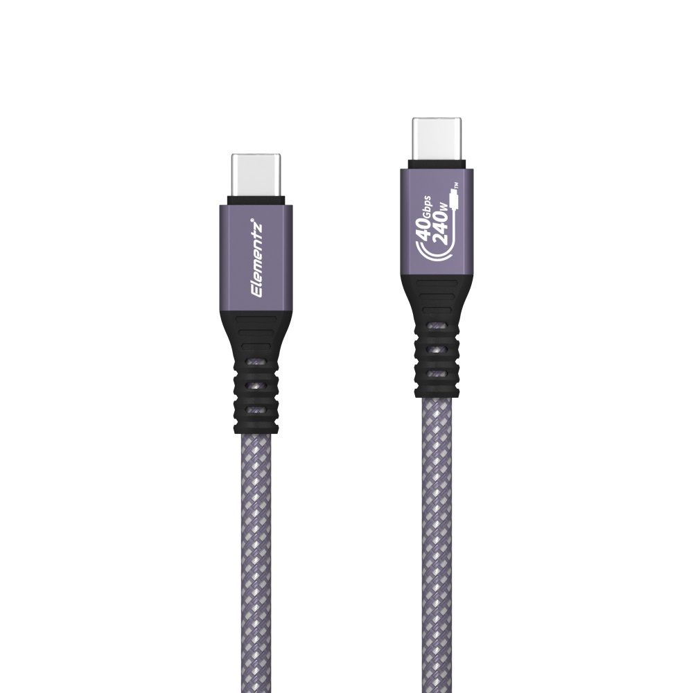 [120cm 薰衣草紫] N15-PRO USB-C To C 240W/8K@60Hz/40Gbps 極速充電線｜充電傳輸線｜數據線｜充電線｜USB-C充電線｜Type-C 充電線