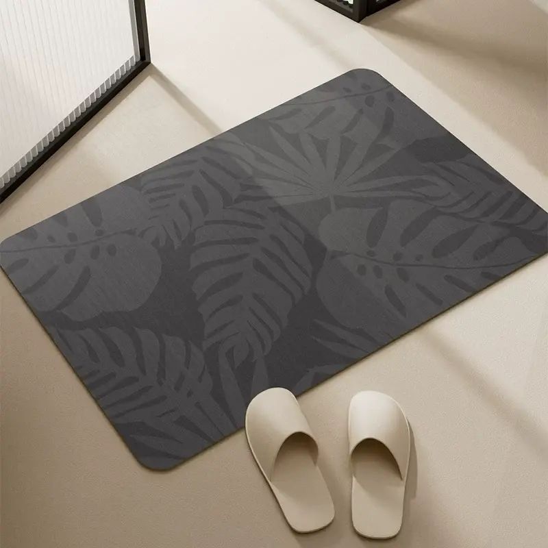 软硅藻泥吸水速干地垫卫生间门口浴室防滑脚垫厕所防摔倒踩脚地垫