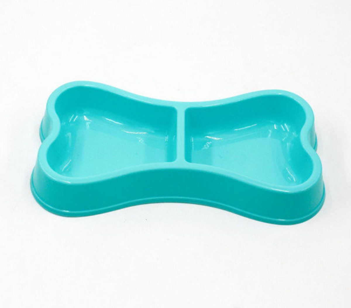 狗碗-骨形寵物雙碗 (顏色隨機) #08 #50127