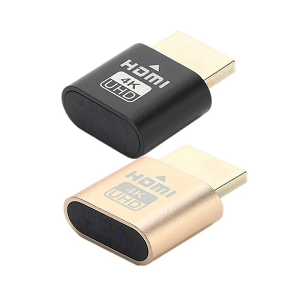 HDMI 虛擬插頭 4K 虛擬顯示器 EDID 模擬器無頭顯示轉接器 假負載鎖屏寶