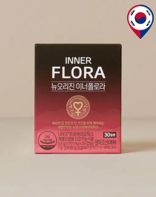 Inner Flora UREX Women’s Probiotics: No. 1 Women’s Probiotics in Korea 뉴오리진 [질유산균] 유한건강생활 덴마크 이너플로라 