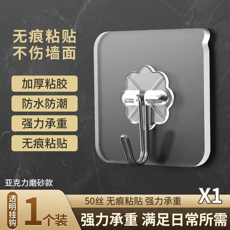 Strong adhesive transparent traceless hooks are here!