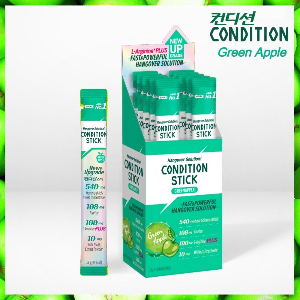 解酒緩解宿醉果凍棒 (青蘋果味) 18g x 10 支