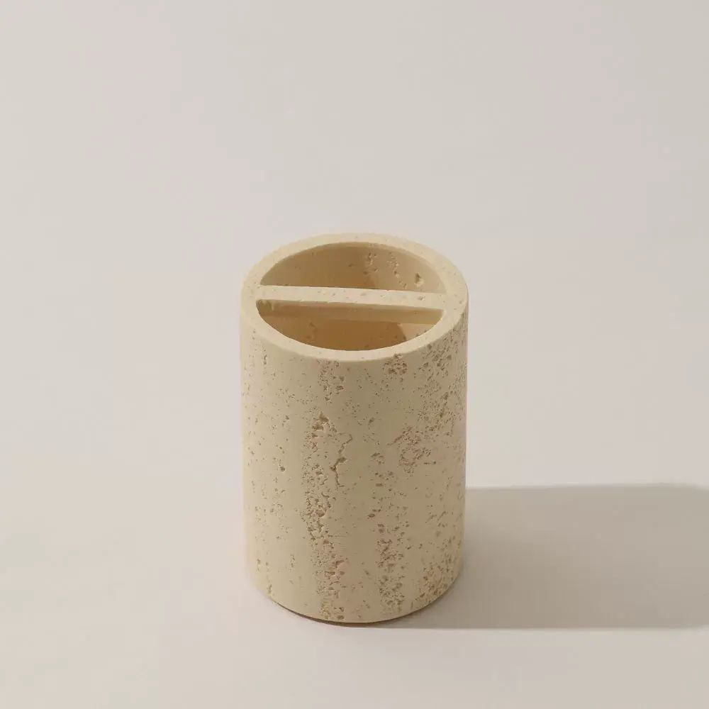 洞石衛浴洗漱套裝漱口杯四件套衛生間輕奢酒店浴室電動牙刷置物架