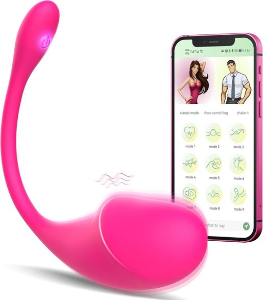 Shipped from Mainland | Remote Vibrator with App, Long Distance Remote  Controlled G-spot Stimulator Egg Vibrators Bluetooth | 顏色 : Pink pitch