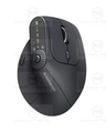 Airmars M2 PRO VERTICAL Ergonomic Design WIRELESS MOUSE - Black