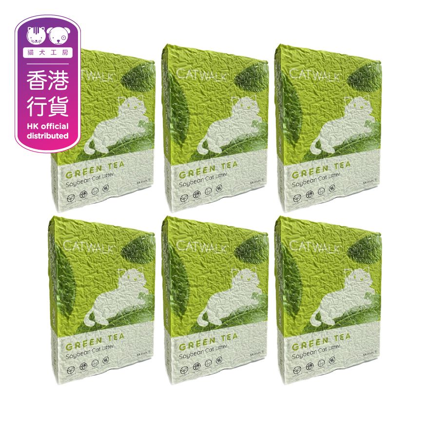 Green Tea Soybean Cat Litter (6Lx6pcs) 30245