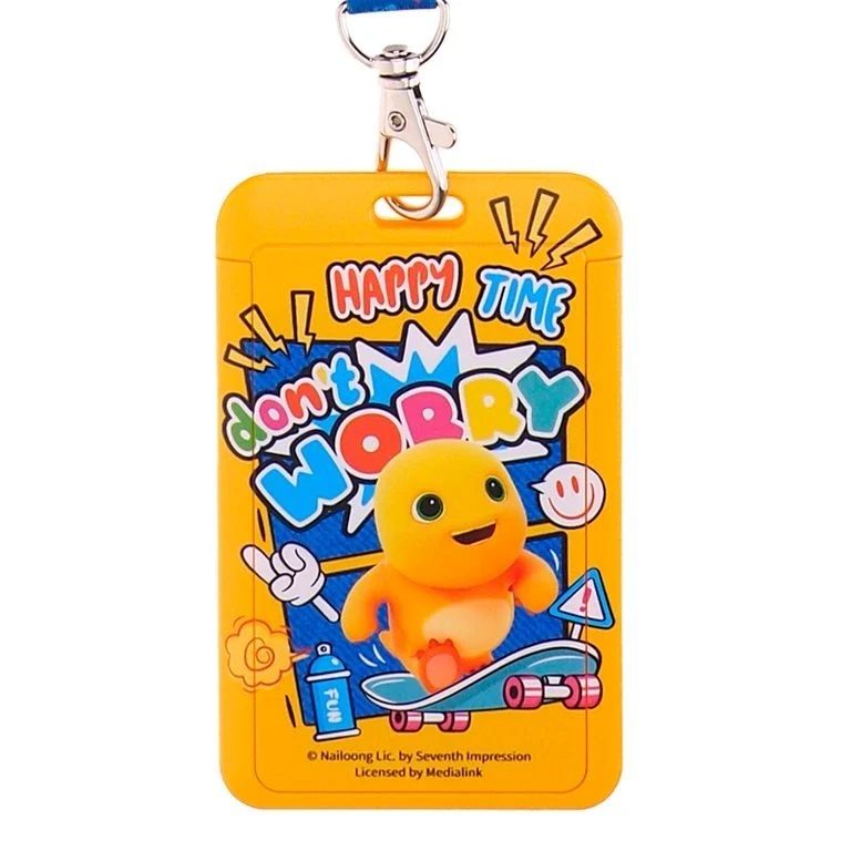 Nailoong Plastic Card Holder w/ Neck Strap