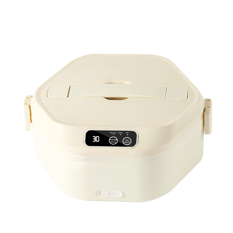 Electric Insulated Lunch Box Wireless Charging Large Capacity Porcelain Liner for Office Workers