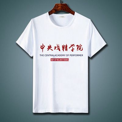 摆烂T恤男女趣味文字靠脸吃饭印花印字短袖学生班服ins圆领上衣-白色-我家里有旷 XL