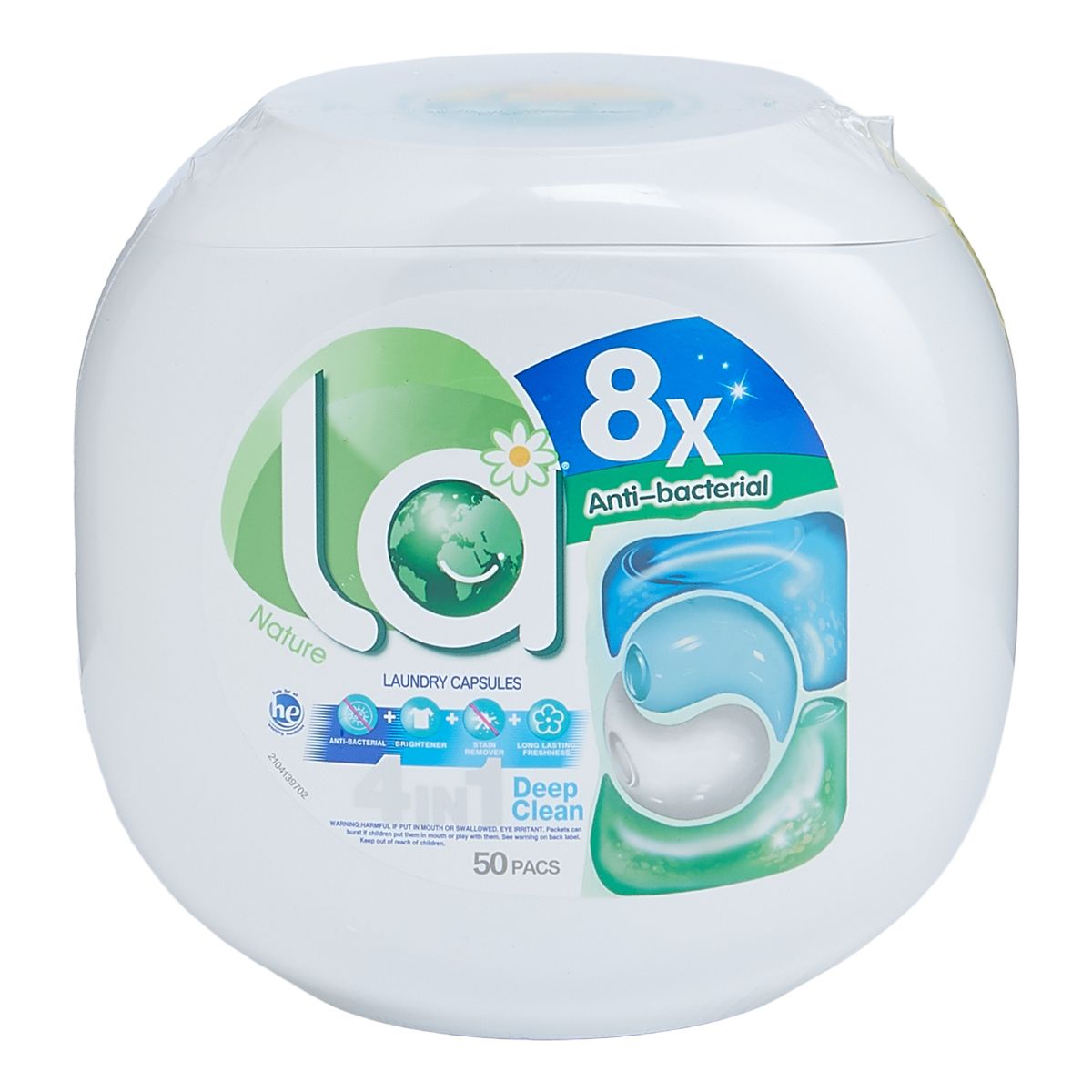 威露士La天然4合1洗衣珠50粒裝 [內地版-平行進口] (新旧包装随机发货)