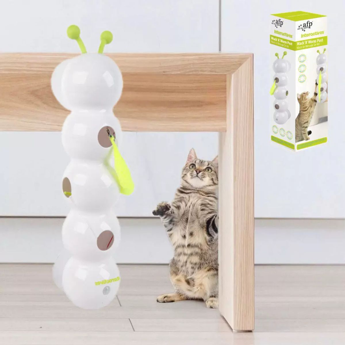 宠物智能毛毛虫猫咪用品逗猫棒吸盘互动羽毛尾巴自嗨玩具