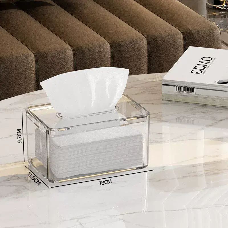 Nordic minimalist desktop tissue box is here! The transparent design is super eye-catching