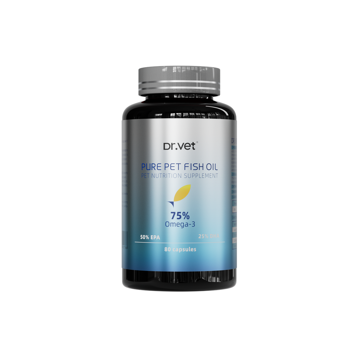 全天然寵物魚油 (DHA+EPA≥75%) 80粒