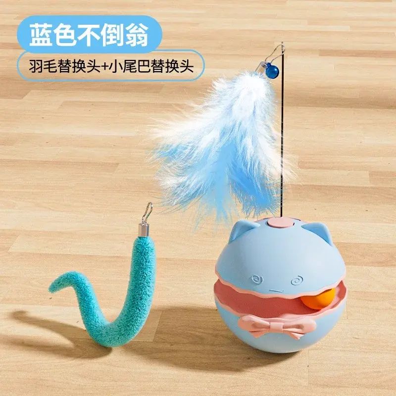 电动猫玩具猫咪小猫幼猫消耗体力不倒翁自动逗猫棒宠物玩具