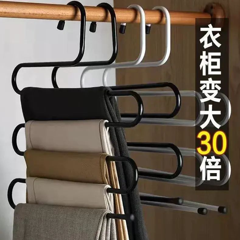 褲子桌面面家用衣櫃多功能褲子衣架掛多層收納牛仔褲新款衣櫃收納