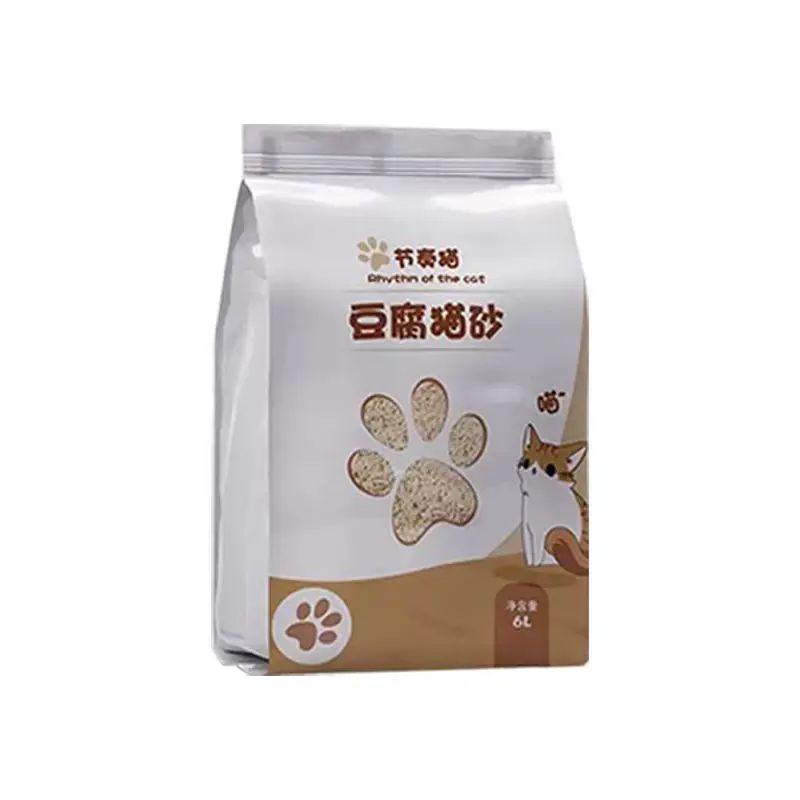 Rhythm cat tofu cat litter deodorizing low dust lightning clumping can flush toilet 6Lx6 bags
