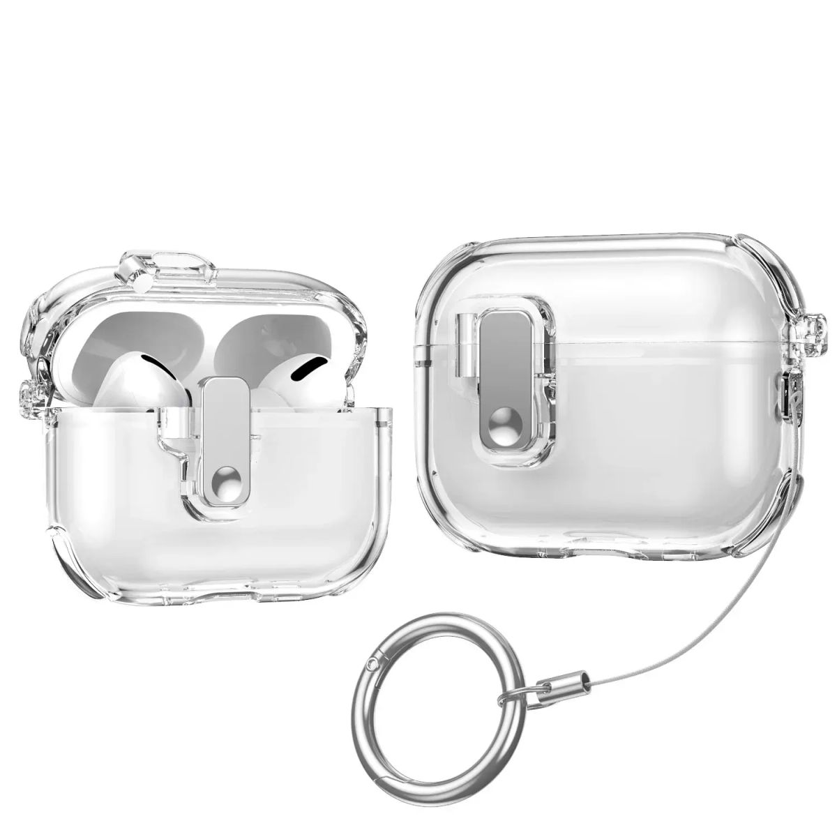 Compatible Airpods Pro 3/Pro 2 Apple Protective Case 3rd Gen Auto-Open Lid 4th Gen Bluetooth Headpho