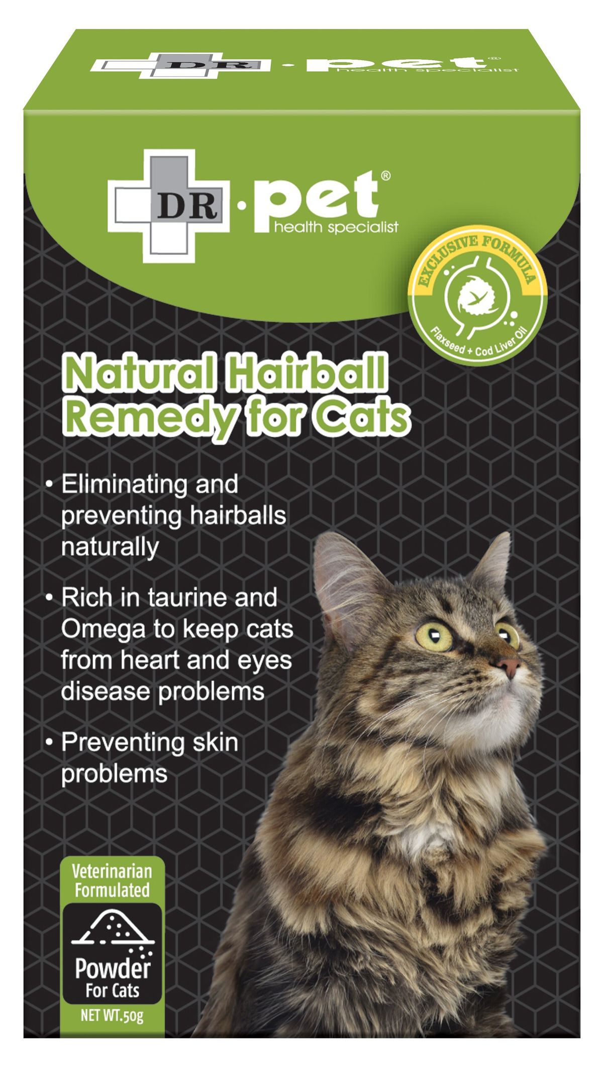 Dr. Pet Natural Hairball Remedy 50g (新舊包裝隨機出貨) Exp.Date Sep/2027
