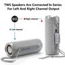 T&G TG191 10W 防水藍牙音箱立體聲雙膜片低音炮便攜式音響FM收音機（藍色）