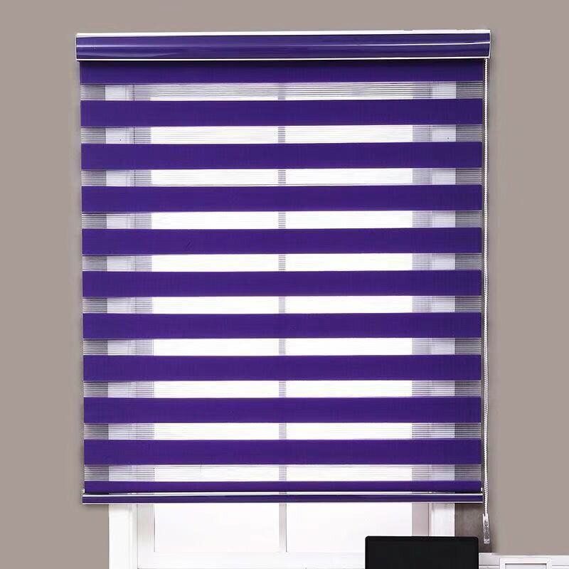 【寬160cm*高150cm 打孔款】百葉窗簾(紫色）