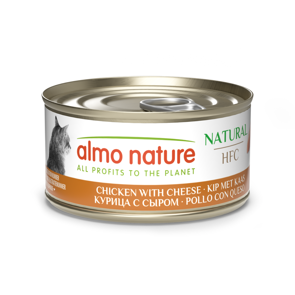 HFC Natural Chicken & Cheese Cat Canned (70G)(9083)[新舊包裝隨機發貨]
