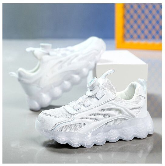 【特價品】中童透氣運動鞋【白色(雙網)】(37碼)(陳列品 介意勿拍)#KHH