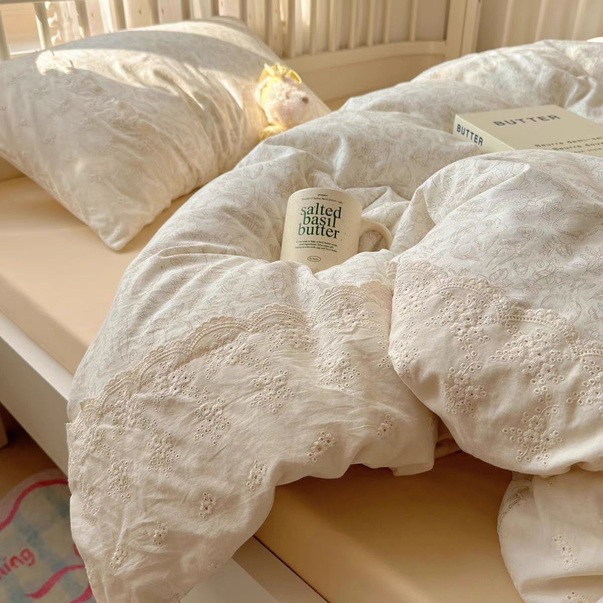 Rabbit Secret Summer Four piece Set | A-class Bedding Four piece Set | Washed Quilt Set (LCA526)