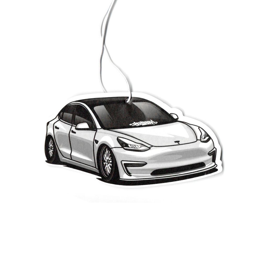 香港熱賣車用香薰掛件 88款車型適用 後視鏡香片 車內空氣清新- 特斯拉Model 3 均碼