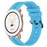 For Amazfit GTR 42mm 20mm Concave Striped Slicone Watch Band (Skyblue)