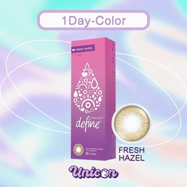 Define 琥珀榛 FRESH HAZEL (FH) 每日即棄隱形眼鏡 [平行進口] *新舊包裝隨機出貨*