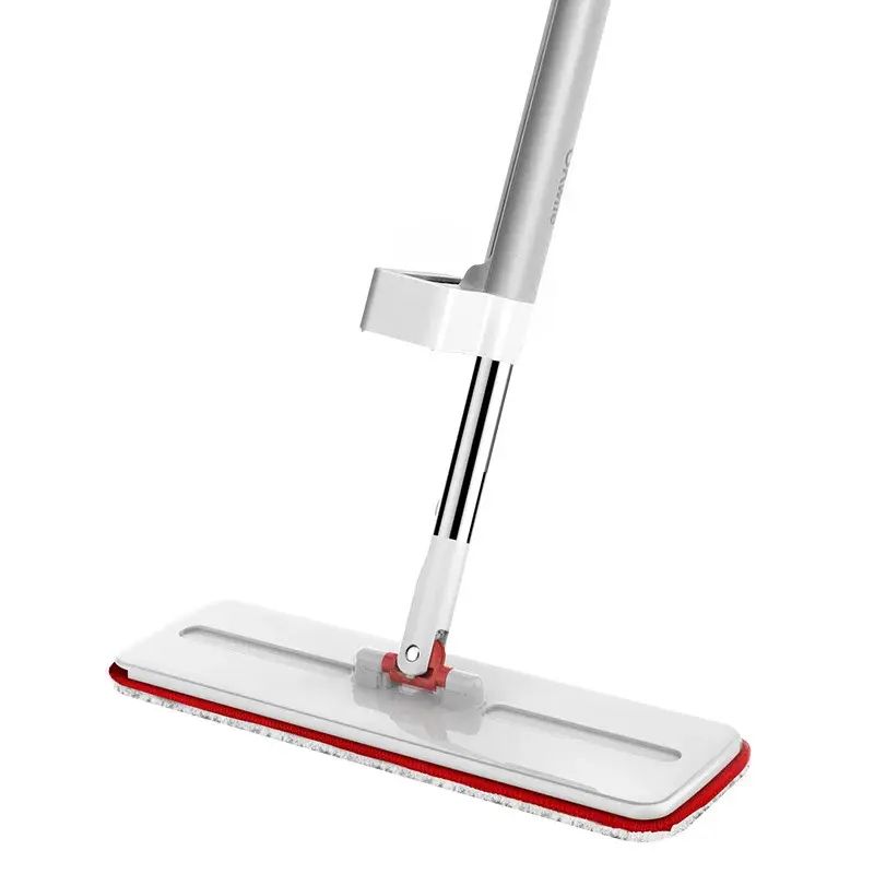 Hands-Free Flat Mop for Home Use Lazy Stainless Steel Rod