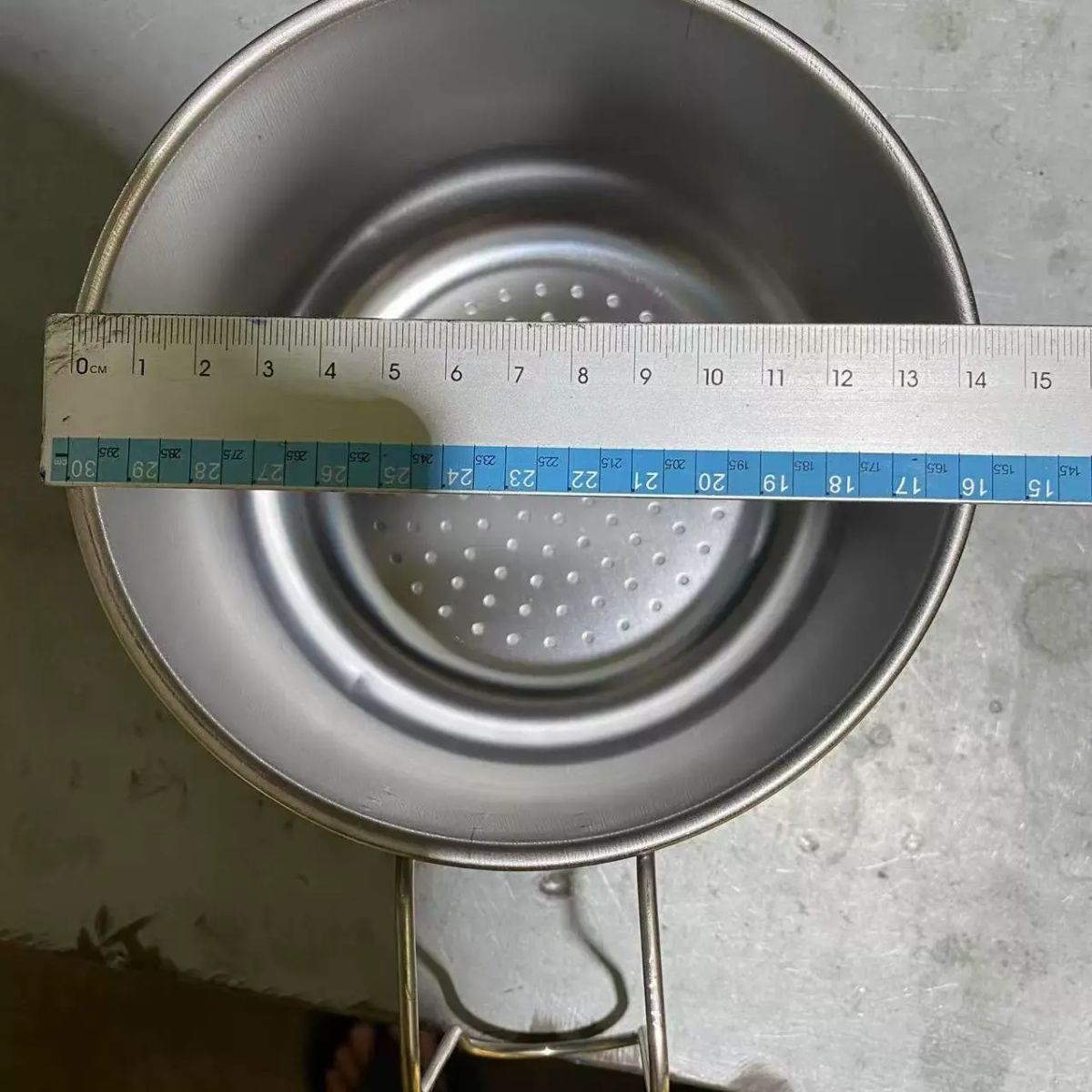 加厚不鏽鋼漏盆水盆瀝水洗餸淘米盆米餸籃子生果廚房多用盆子家用