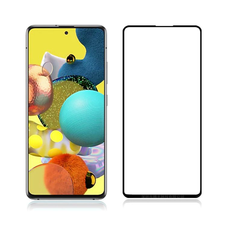 SA54 Samsung Galaxy A54 HD black edge tempered glass screen protector for mobile phones